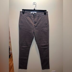TOPMAN Stretch Skinny Chino Pants, Size 32x32, Grey